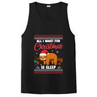 All I Want For Xmas Is Sleep Funny Sloth Gift PosiCharge Competitor Tank