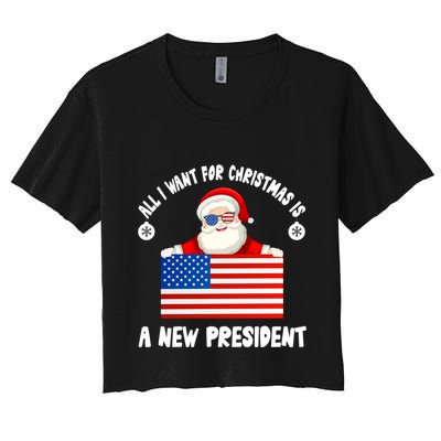 All I Want For Christmas Is A New President Great Gift Crop Top
