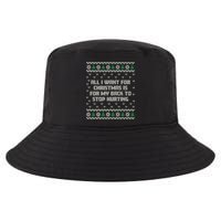 All I Want Is My Back To Stop Hurting Funny Christmas Premium Cool Comfort Performance Bucket Hat