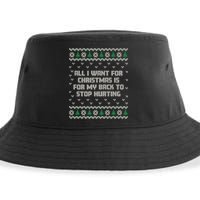 All I Want Is My Back To Stop Hurting Funny Christmas Premium Sustainable Bucket Hat