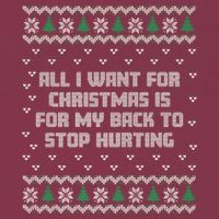 All I Want Is My Back To Stop Hurting Funny Christmas Premium 16oz Travel Tumbler