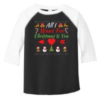 All I Want For Christmas Is You Matching Couples Christmas Couples Matching Toddler Fine Jersey T-Shirt