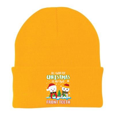 All I Want For Christmas Is My Two Front Teeth Xmas Gift Knit Cap Winter Beanie