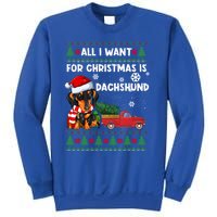 All I Want For Christmas Is Dachshund Ugly Christmas Sweater Gift Sweatshirt