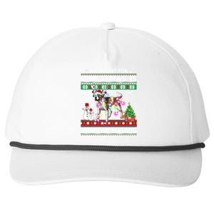 All I Want For Christmas Is American Bulldog Dog Xmas Gift Snapback Five-Panel Rope Hat