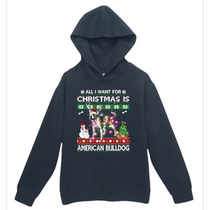 All I Want For Christmas Is American Bulldog Dog Xmas Gift Urban Pullover Hoodie