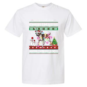 All I Want For Christmas Is American Bulldog Dog Xmas Gift Garment-Dyed Heavyweight T-Shirt