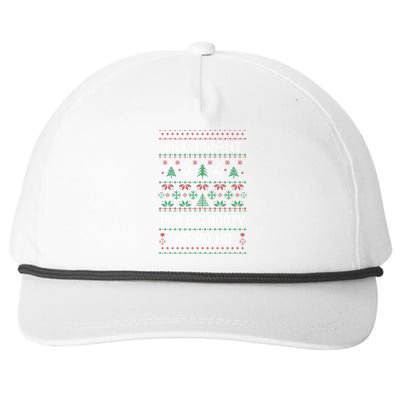 All I Want Is A Big Booty Ho For Christmas Gift Ugly Gift Snapback Five-Panel Rope Hat