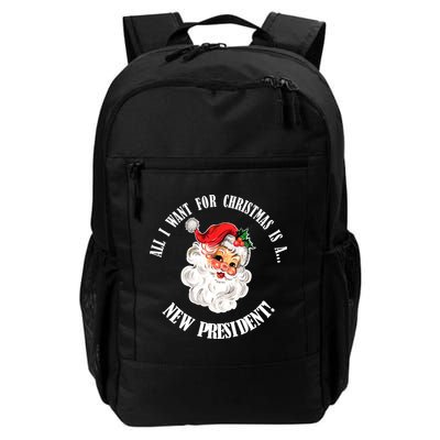 All I Want For Christmas Is A New President Funny Word Play Backpack