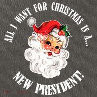 All I Want For Christmas Is A New President Funny Word Play Cotton Canvas Backpack