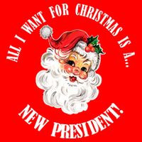 All I Want For Christmas Is A New President Funny Word Play T-Shirt