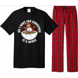 All I Want For Christmas Is A Horse Gift Pajama Set