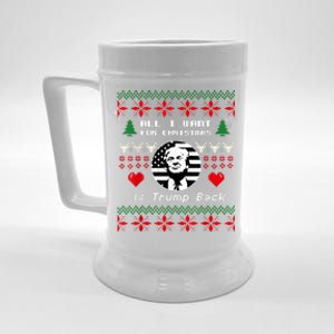 All I Want For Christmas Is Trump Back And New President Beer Stein