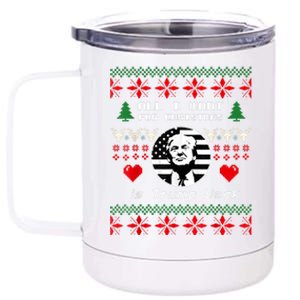 All I Want For Christmas Is Trump Back And New President 12 oz Stainless Steel Tumbler Cup