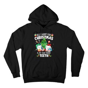 All I want for Christmas is My Two Front Teeth Santa Xmas Hoodie