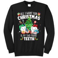 All I want for Christmas is My Two Front Teeth Santa Xmas Sweatshirt