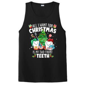 All I want for Christmas is My Two Front Teeth Santa Xmas PosiCharge Competitor Tank