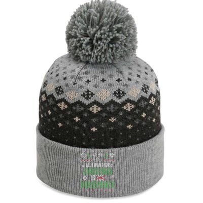 All I Want For Christmas Is Horsepower Xmas Cute Gift The Baniff Cuffed Pom Beanie