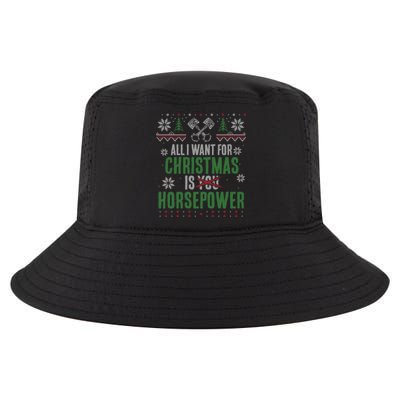 All I Want For Christmas Is Horsepower Xmas Cute Gift Cool Comfort Performance Bucket Hat