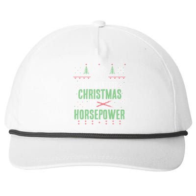 All I Want For Christmas Is Horsepower Xmas Cute Gift Snapback Five-Panel Rope Hat