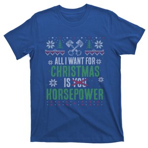 All I Want For Christmas Is Horsepower Xmas Cute Gift T-Shirt