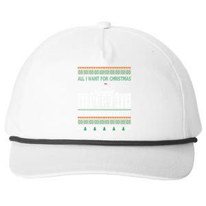 All I Want For Christmas Is A New President Xmas Funny Gift Snapback Five-Panel Rope Hat