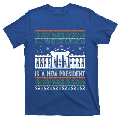 All I Want For Christmas Is A New President Xmas Funny Gift T-Shirt