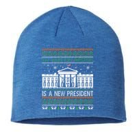 All I Want For Christmas Is A New President Xmas Funny Gift Sustainable Beanie