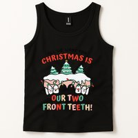 All I Want For Christmas Is My Two Front Teeth Xmas Dental Tank Top
