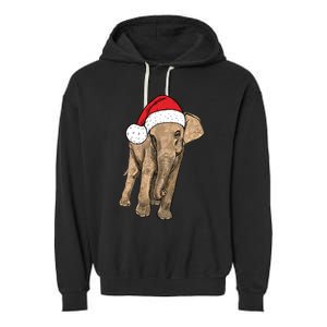 All I Want For Christmas Is An Elephant Ugly Xmas Sweater Garment-Dyed Fleece Hoodie