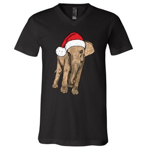 All I Want For Christmas Is An Elephant Ugly Xmas Sweater V-Neck T-Shirt