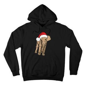 All I Want For Christmas Is An Elephant Ugly Xmas Sweater Tall Hoodie