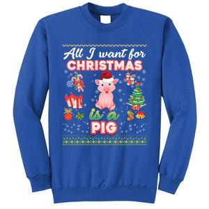 All I Want For Christmas Is A Pig Ugly Sweater Farmer Merry Funny Gift Sweatshirt