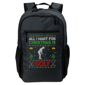 All I Want For Christmas Is Golf Daily Commute Backpack