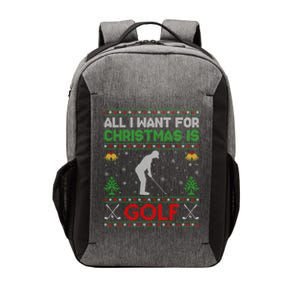 All I Want For Christmas Is Golf Vector Backpack