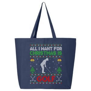 All I Want For Christmas Is Golf 25L Jumbo Tote