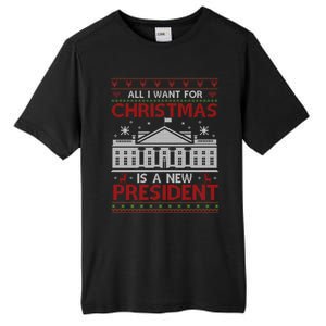 All I Want For Christmas Is A New President Xmas Cute Gift Tall Fusion ChromaSoft Performance T-Shirt