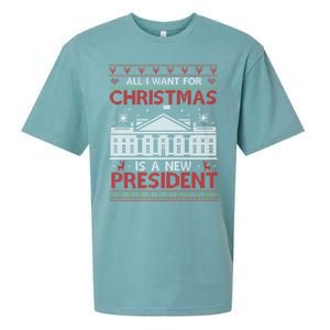 All I Want For Christmas Is A New President Xmas Cute Gift Sueded Cloud Jersey T-Shirt