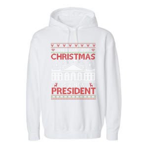 All I Want For Christmas Is A New President Xmas Cute Gift Garment-Dyed Fleece Hoodie