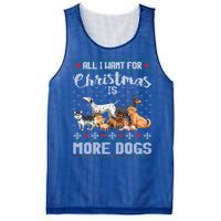 All I Want For Christmas Is More Dogs Ugly Xmas Sweater Gift Mesh Reversible Basketball Jersey Tank