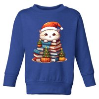 All I Want For Xmas Is Books And Cats Xmas Tree Pajama Holiday Meaningful Gift Toddler Sweatshirt