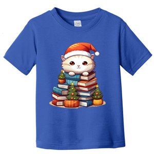 All I Want For Xmas Is Books And Cats Xmas Tree Pajama Holiday Meaningful Gift Toddler T-Shirt