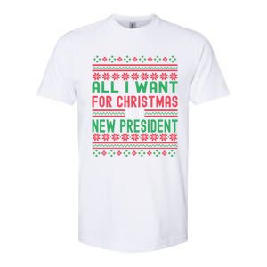 All I Want For Christmas Is A New President Xmas Sweater Cool Gift Softstyle CVC T-Shirt