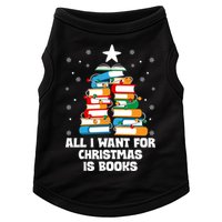 All I Want For Christmas Is Books Xmas Book Reader Reading Gift Doggie Tank
