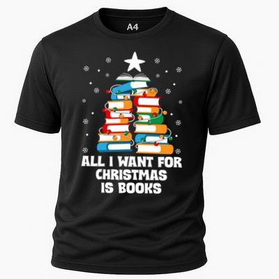 All I Want For Christmas Is Books Xmas Book Reader Reading Gift Performance Shirt