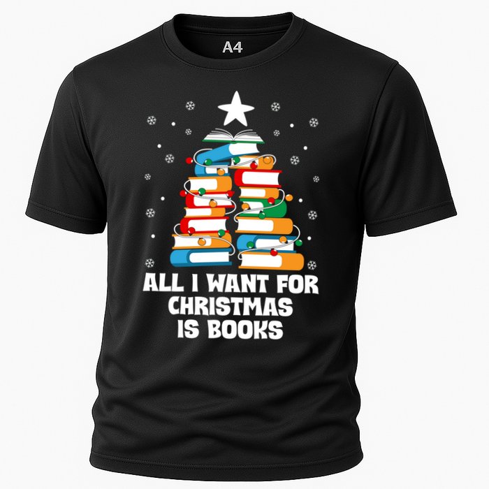 All I Want For Christmas Is Books Xmas Book Reader Reading Gift Performance Shirt