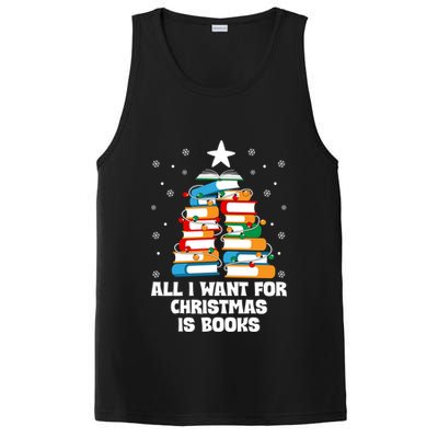 All I Want For Christmas Is Books Xmas Book Reader Reading Gift PosiCharge Competitor Tank