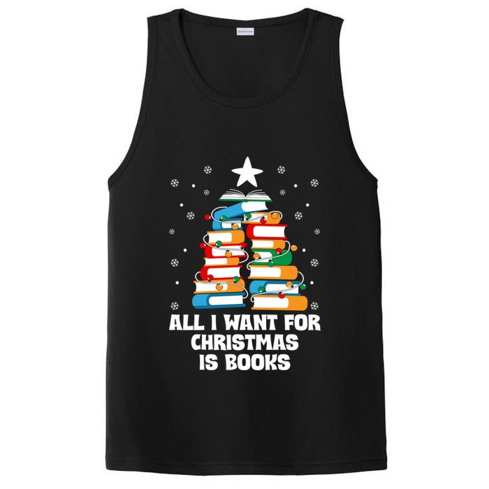 All I Want For Christmas Is Books Xmas Book Reader Reading Gift PosiCharge Competitor Tank