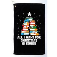 All I Want For Christmas Is Books Xmas Book Reader Reading Gift Golf Towel