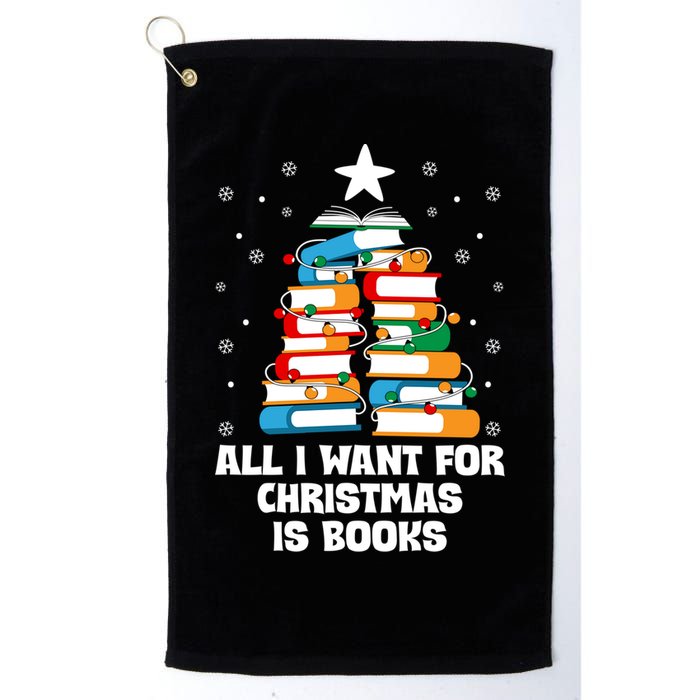 All I Want For Christmas Is Books Xmas Book Reader Reading Gift Golf Towel
